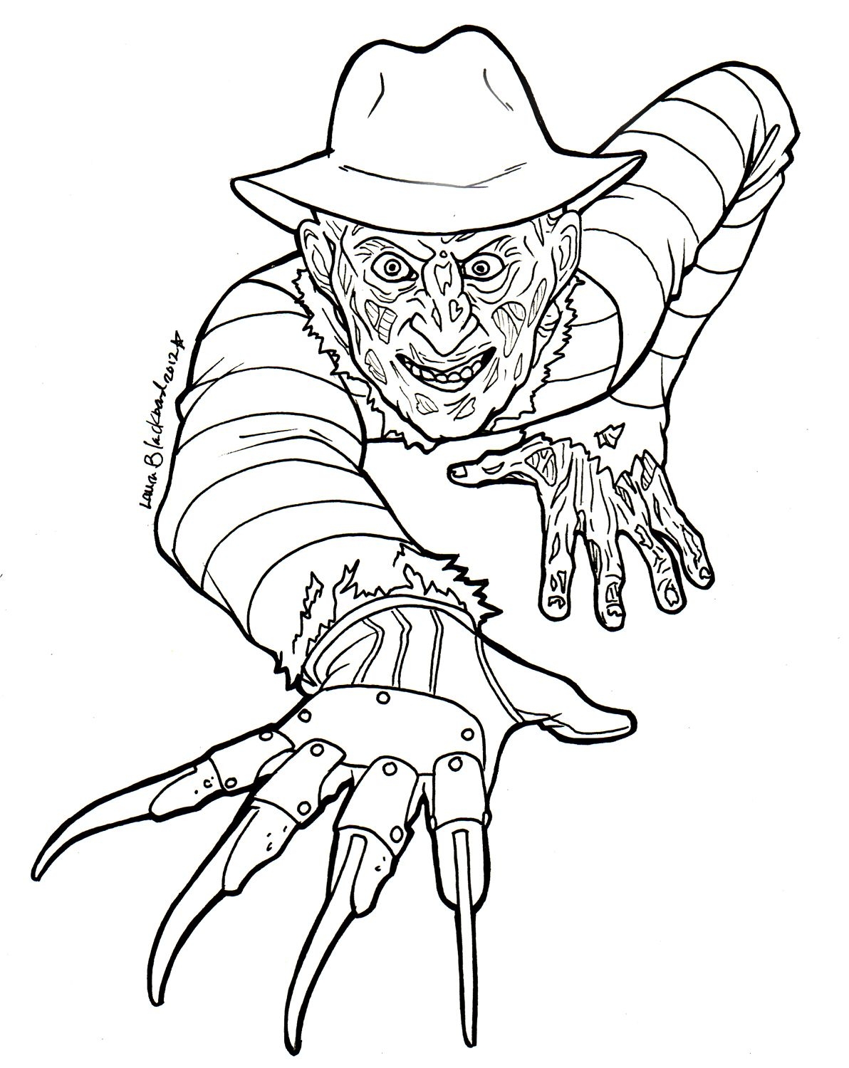 Colouring Freddy Krueger Google Zoeken Coloring Pages Halloween Coloring Pages Freddy