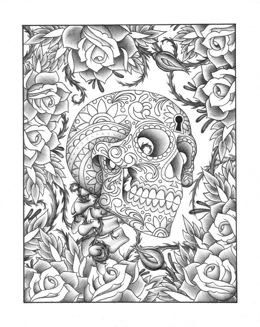 Cool Skull Coloring Pages At GetDrawings Free Download