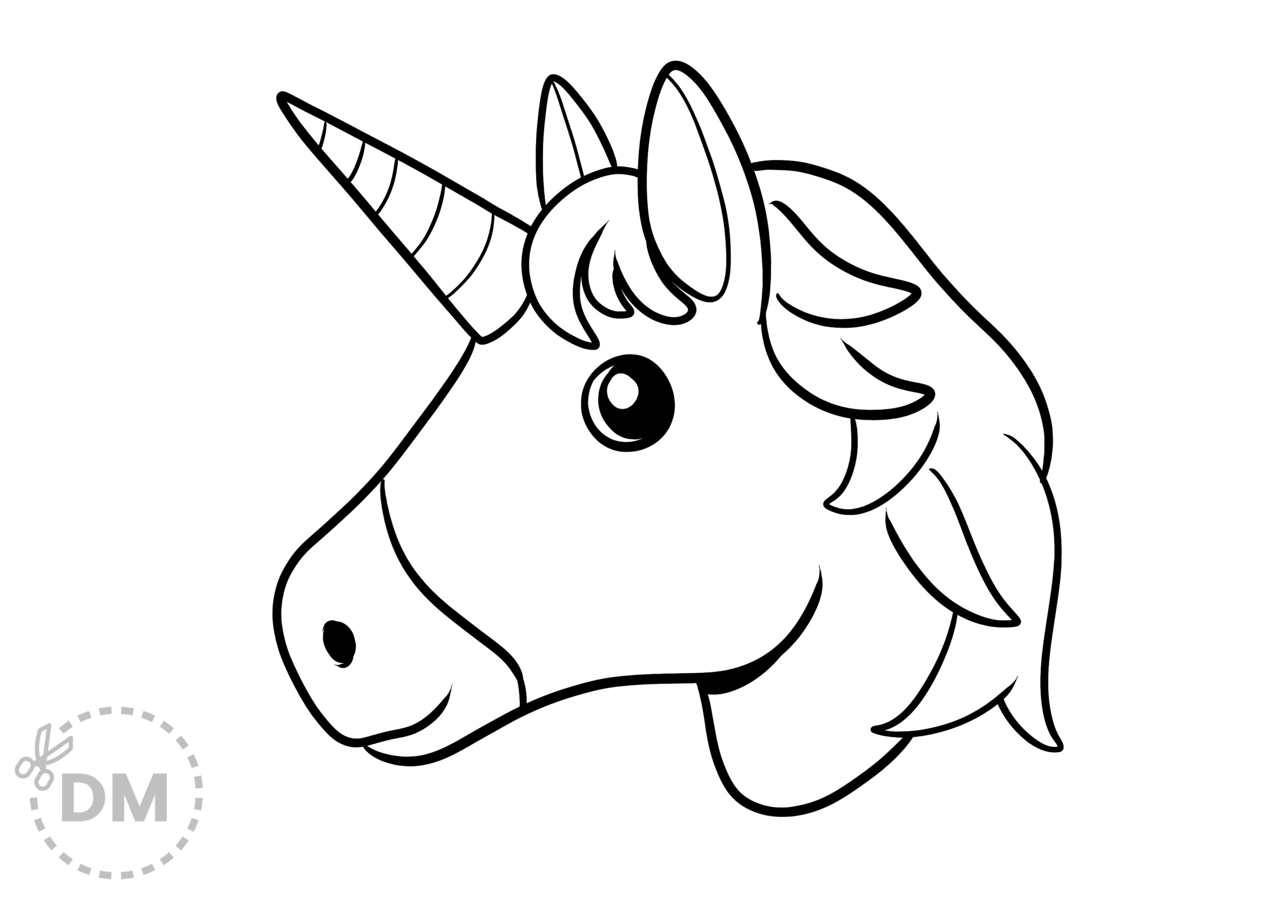 Cool Unicorn Emoji Coloring Printable Page Diy Magazine