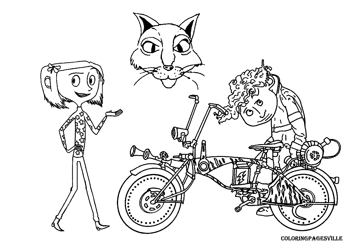 Coraline Coloring Pages To Download And Print For Free