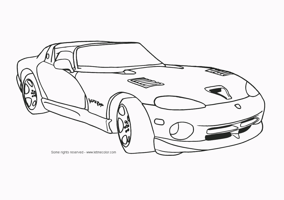 Corvett Coloring Pages Free Printable