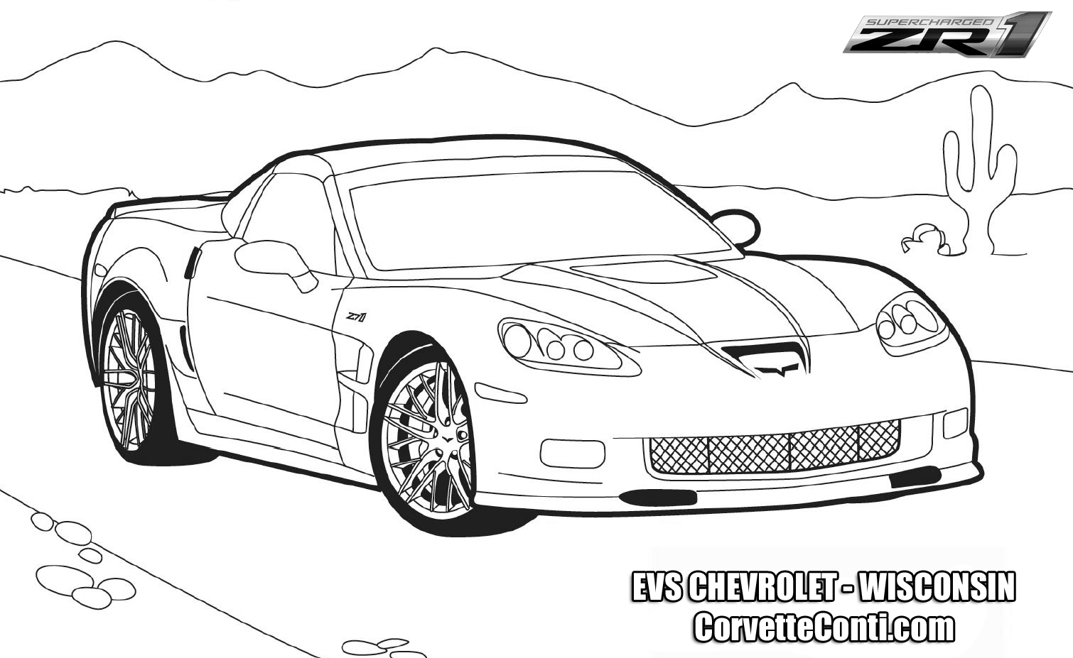 Corvette Coloring Pages To Download And Print For Free