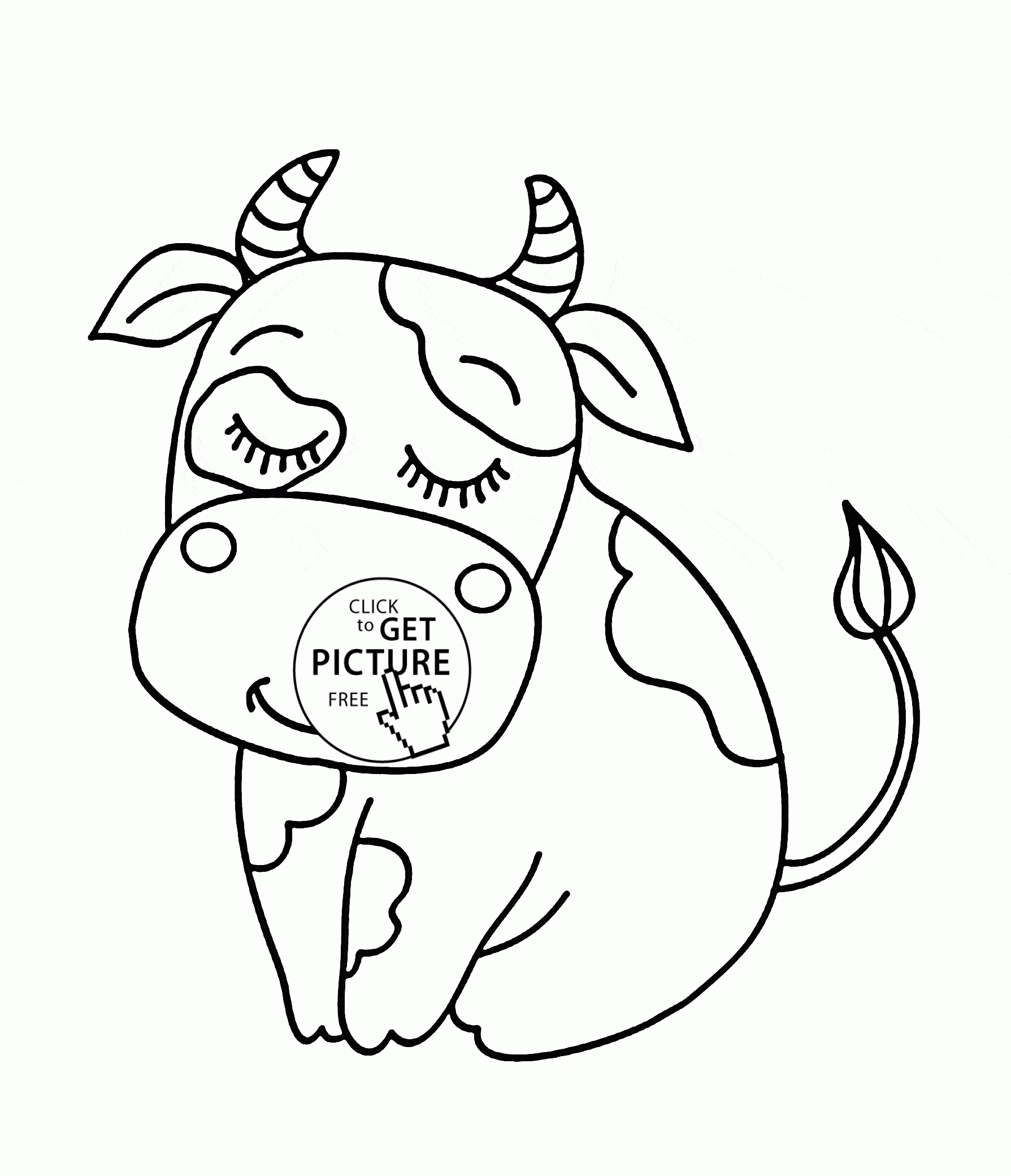 Cow Coloring Pages Free Printable Coloring Home