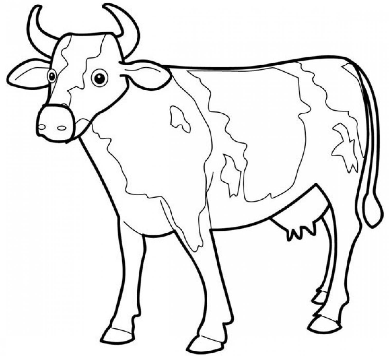 Cow Printable Coloring Pages Coloring Home