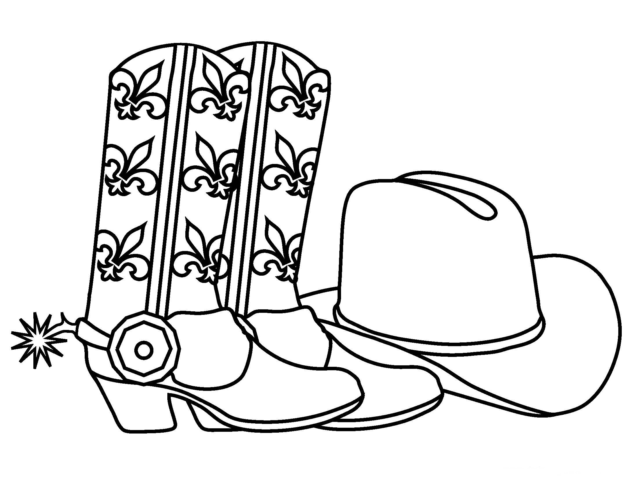 Cowboy Coloring Pages Birthday Printable