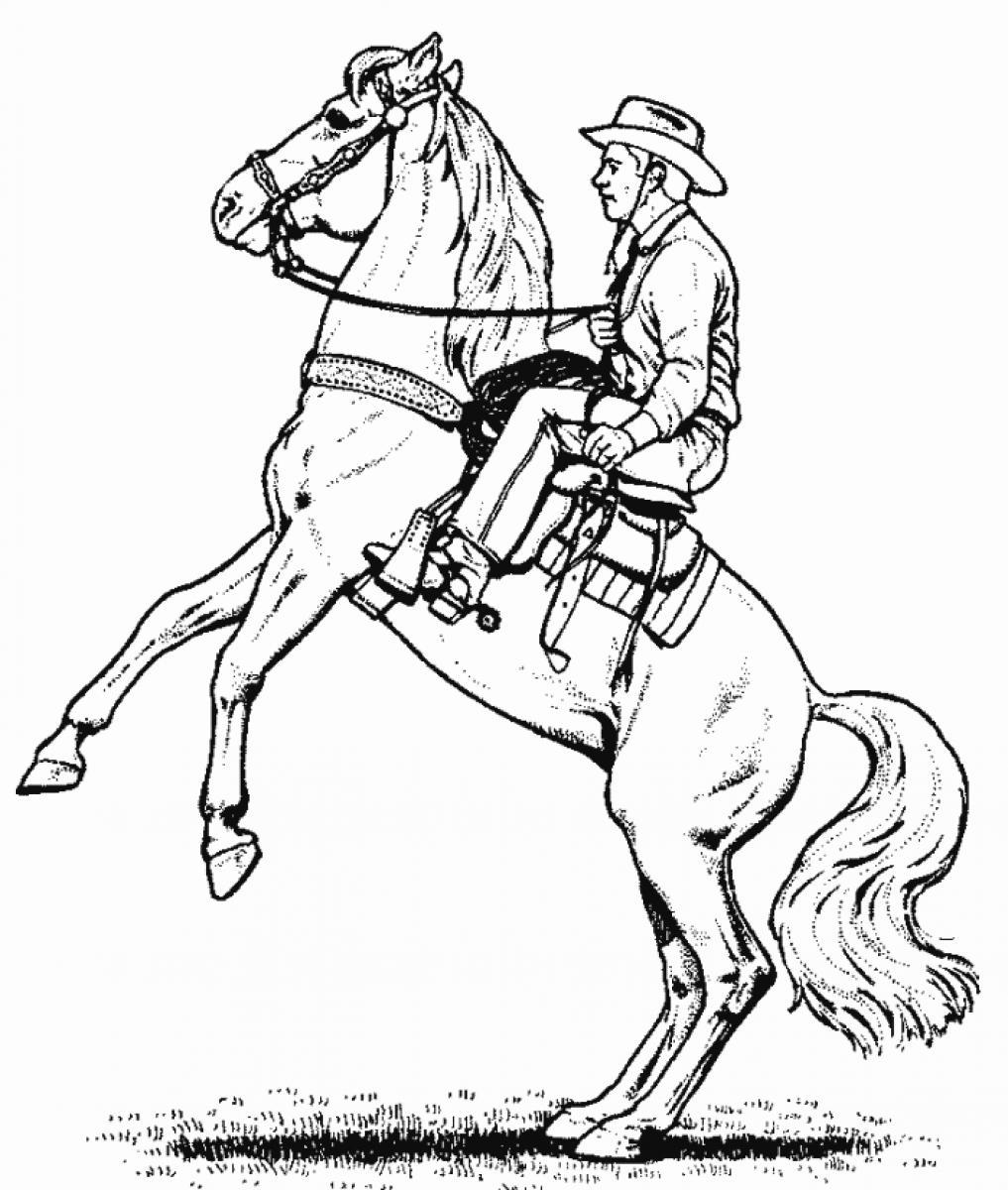 Free Printable Cowboy Coloring Pages