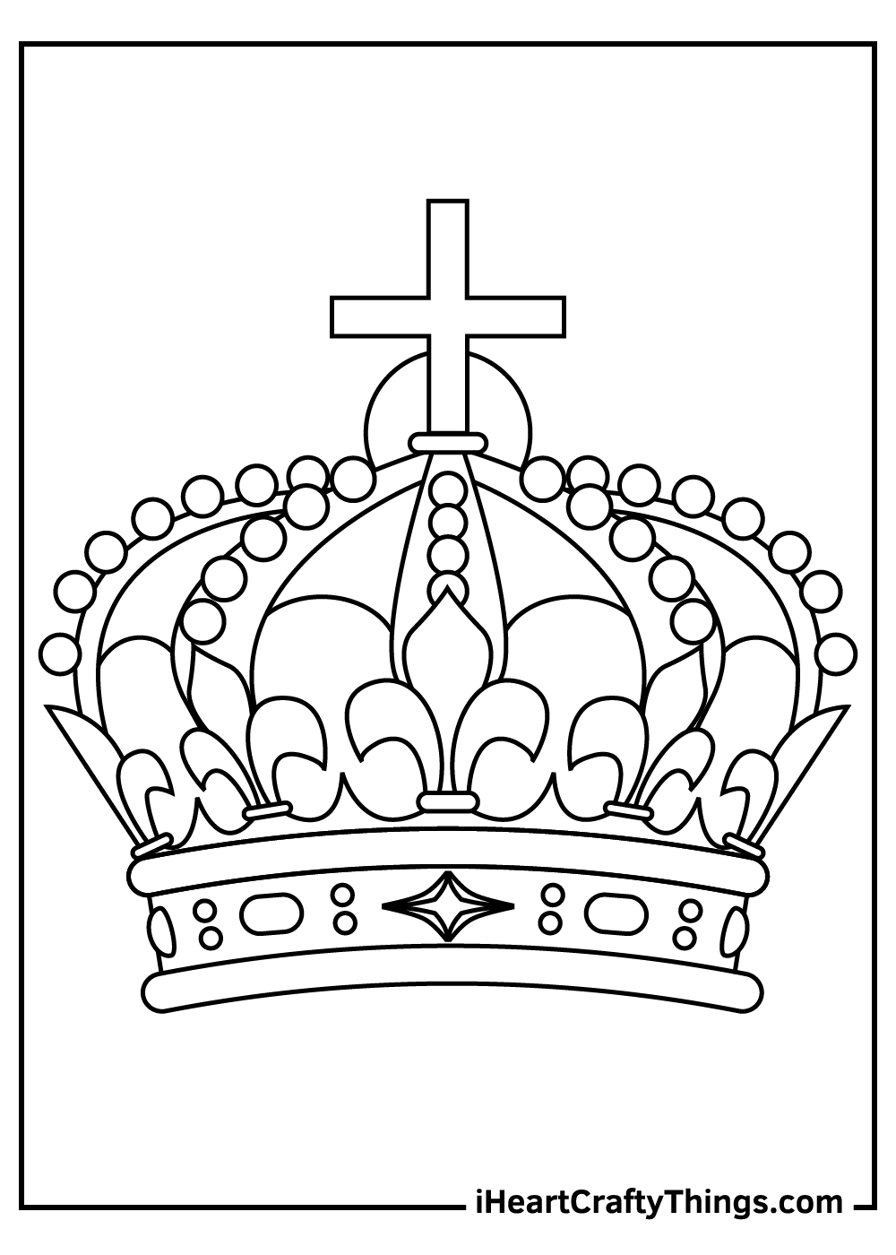 Crown Coloring Pages Printable