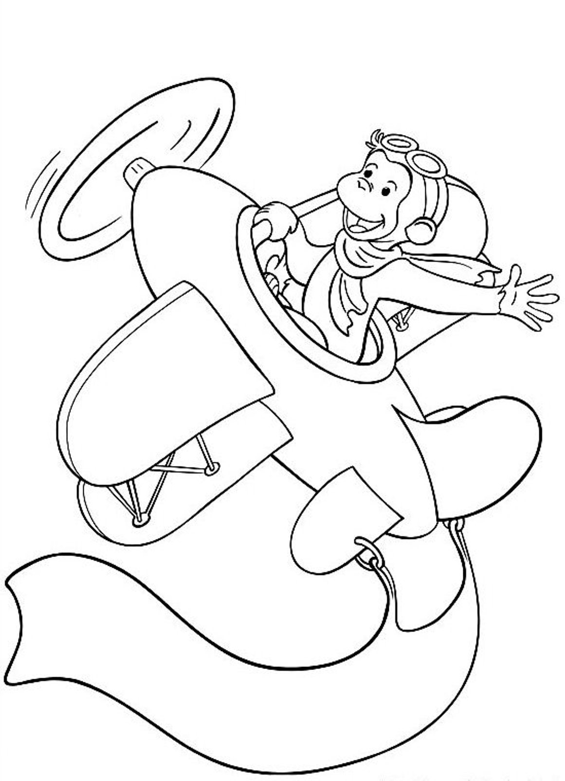 Curious George Coloring Pages To Download And Print For Free