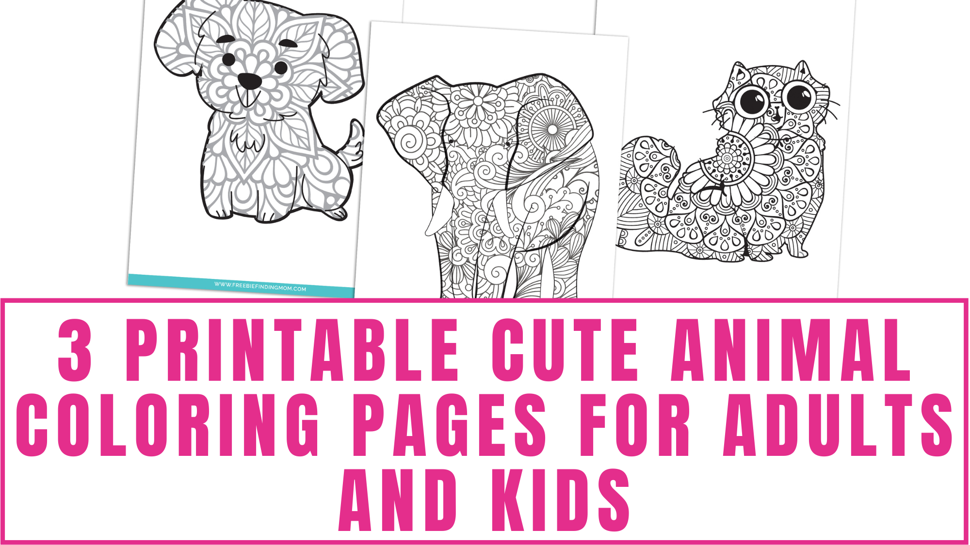 Printable Fancy Animal Coloring Pages