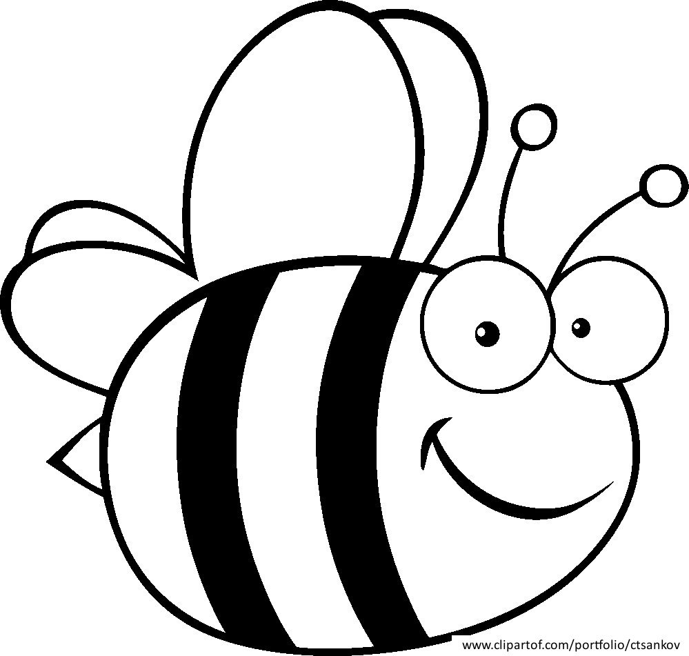Bumble Bee Coloring Page Printable