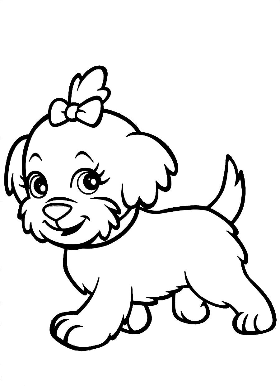 Printable Coloring Pages Dogs