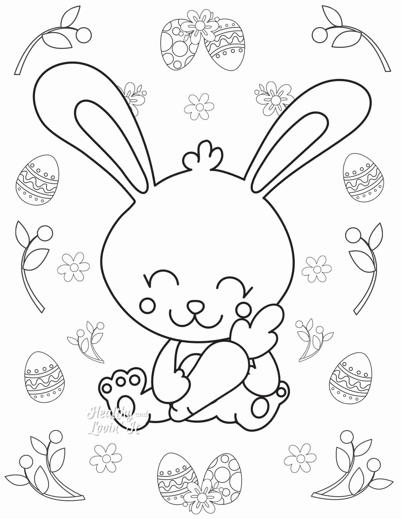 Cute Easter Coloring Pages Free Printables