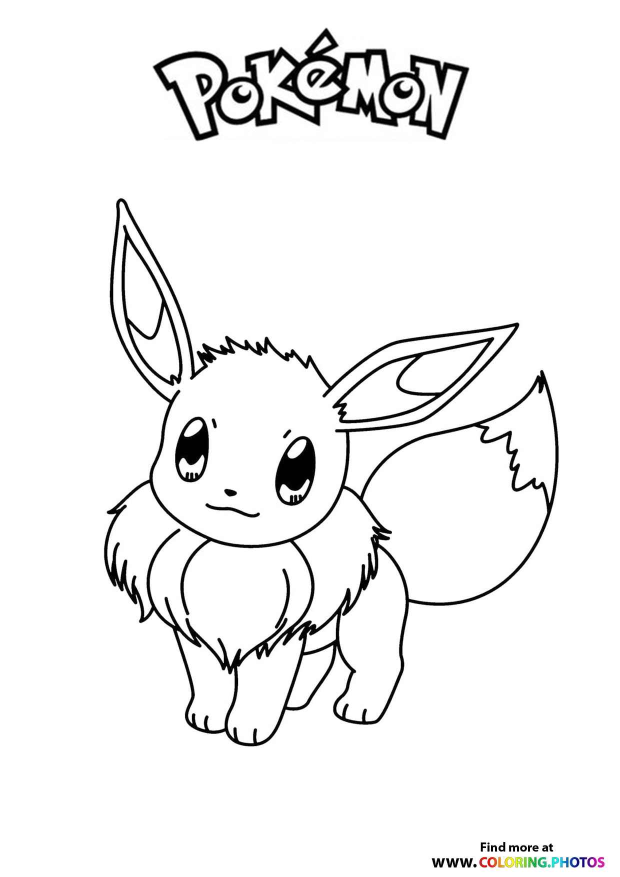 Pokemon Printable Coloring Pages Eevee