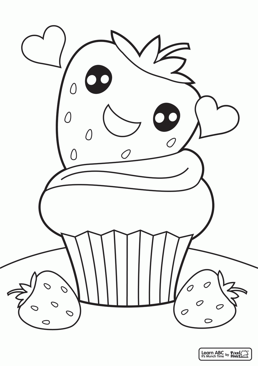 Printable Cute Food Coloring Pages