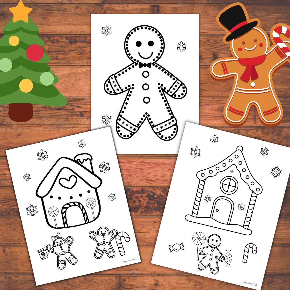 Cute Gingerbread Man Coloring Pages Free Printable