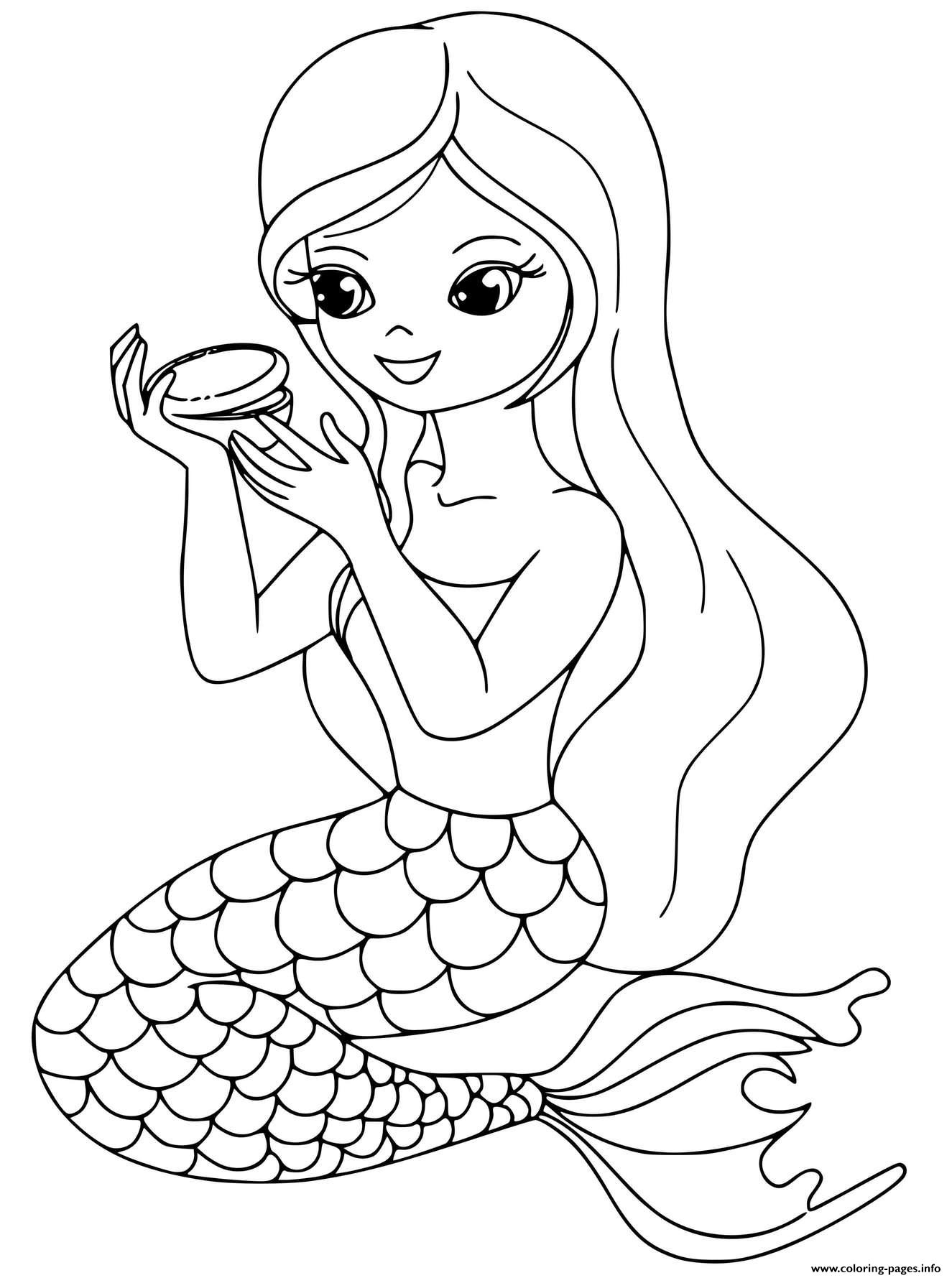 Cute Girl Coloring Pages To Download And Print For Free Makeup Girl Coloring Pages Coloring