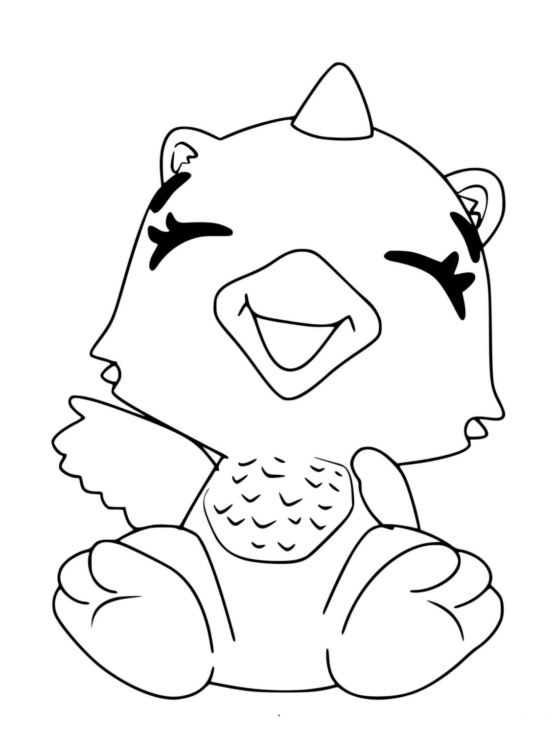 Cute Hatchimals Coloring Pages Pdf To Print Coloringfolder