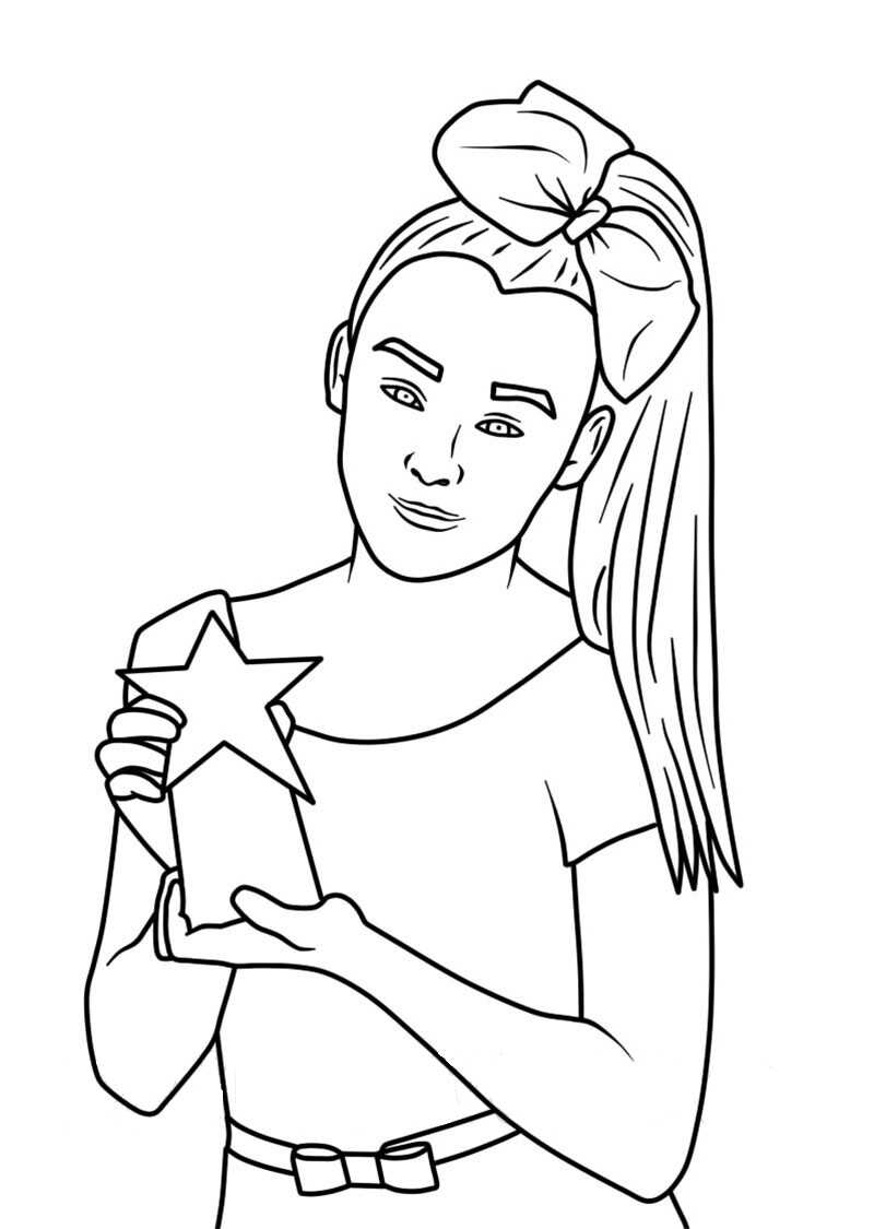 Cute Jojo Siwa Coloring Pages Free Printable Sketch Coloring Page