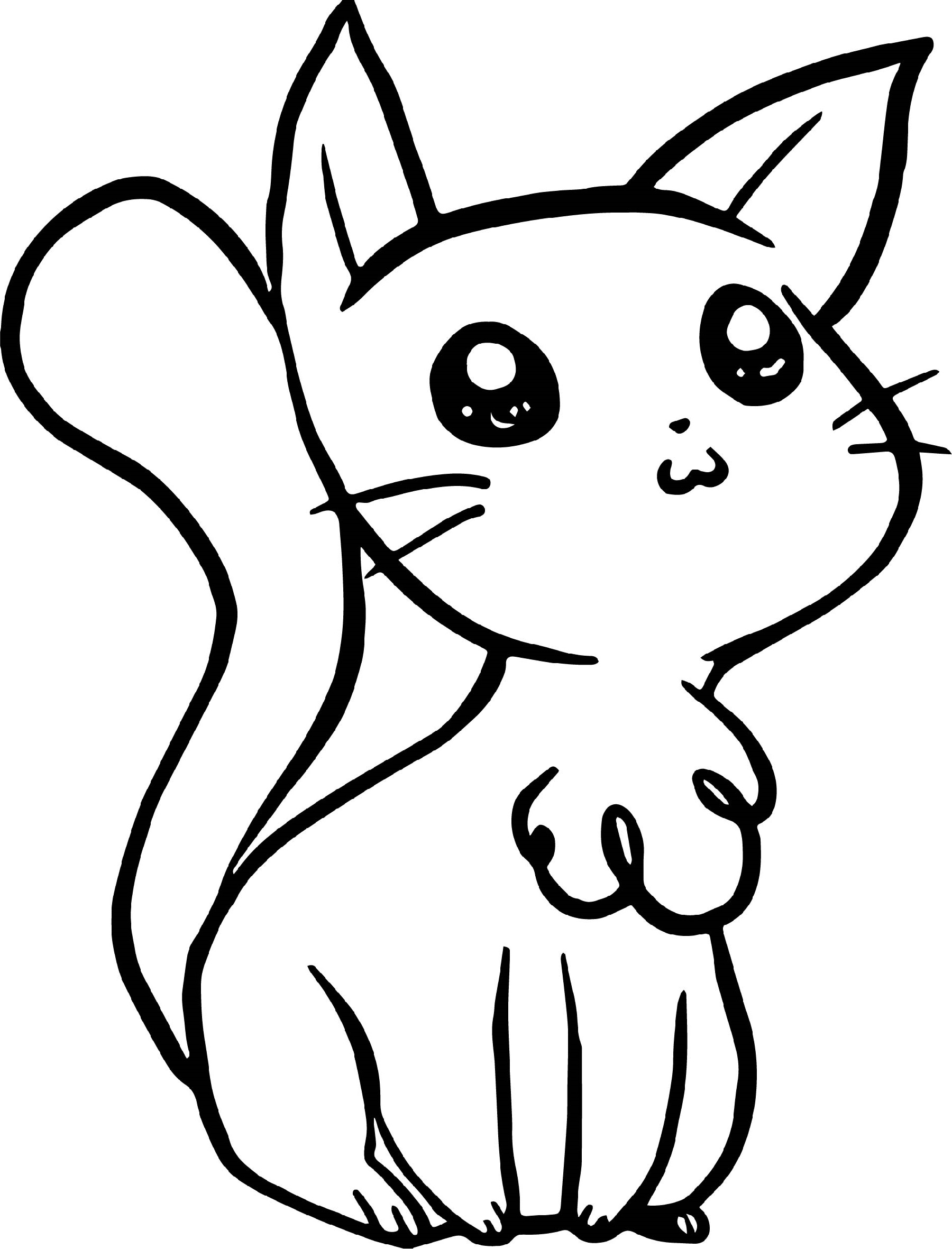 Cute Cat Coloring Pages Printable