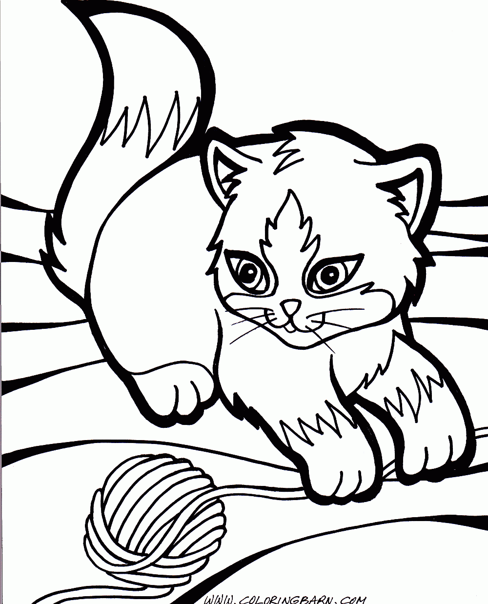 Cute Kitten Coloring Pages To Download And Print For Free