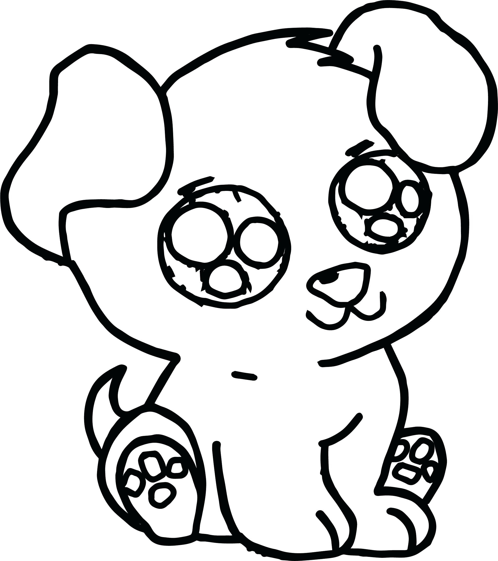 Printable Cute Puppy Coloring Pages