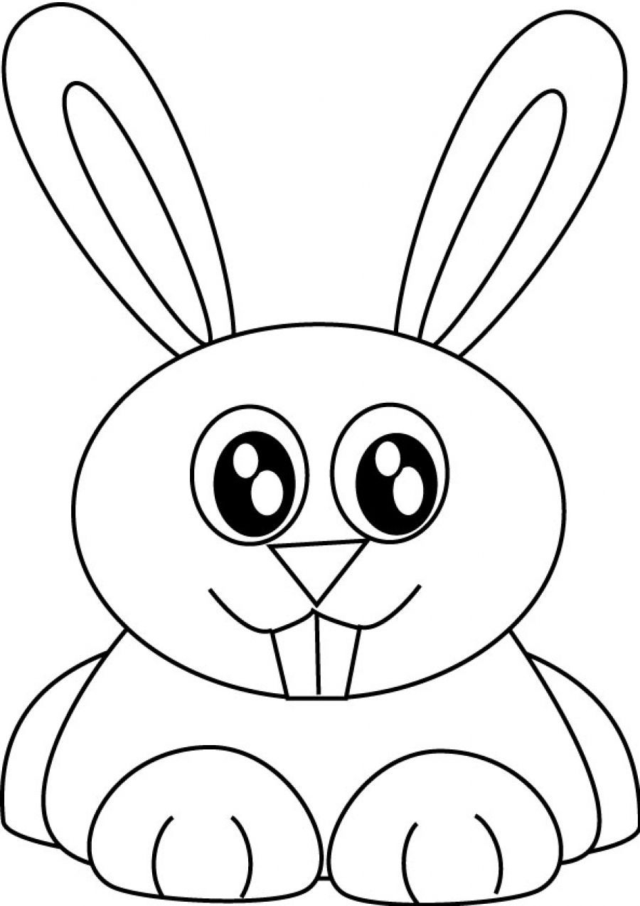 Rabbit Coloring Page Printable