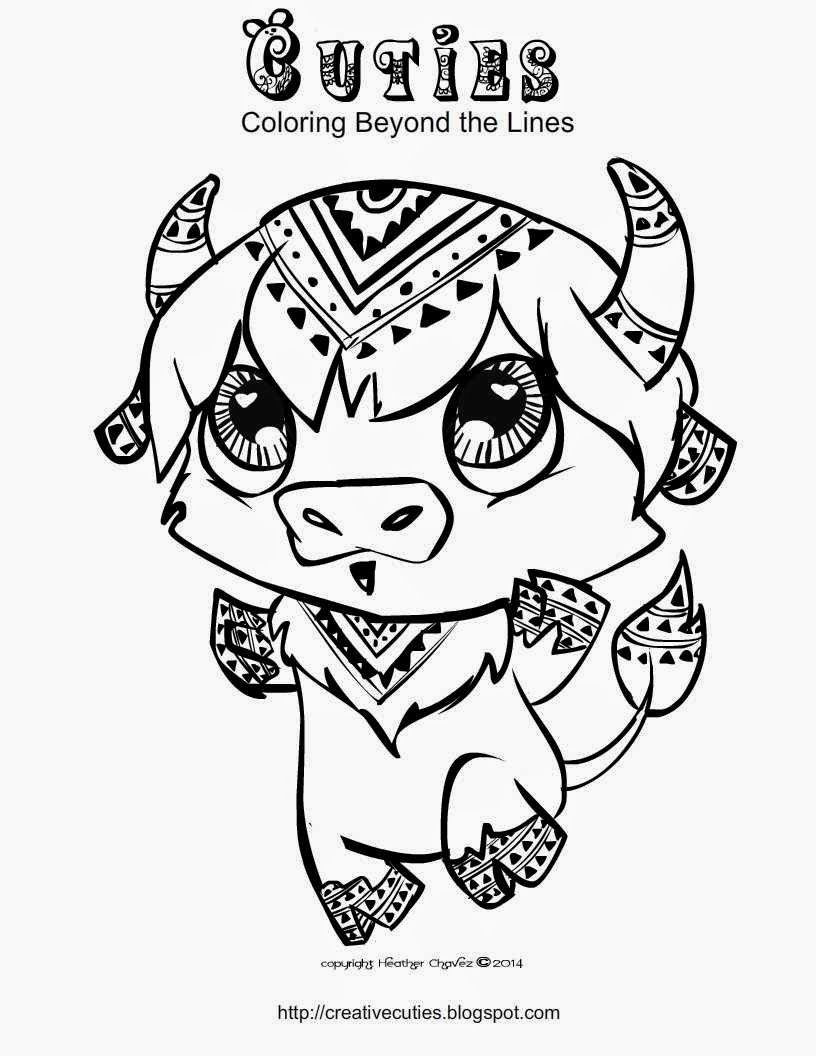 Cuties Printable Coloring Pages