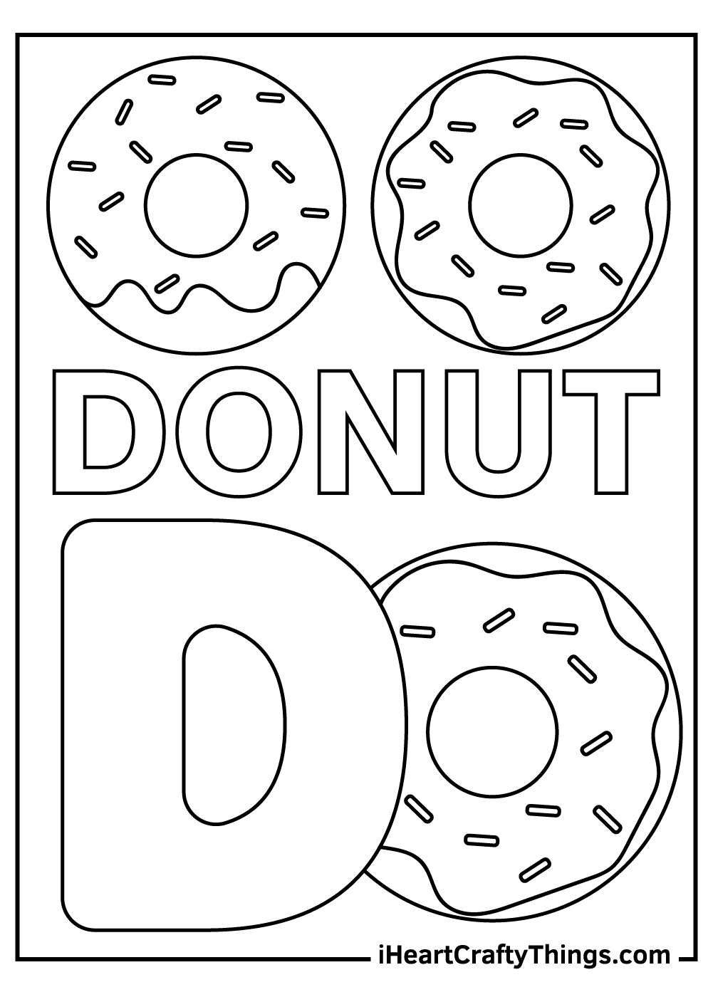 D Coloring Sheet Coloring Pages