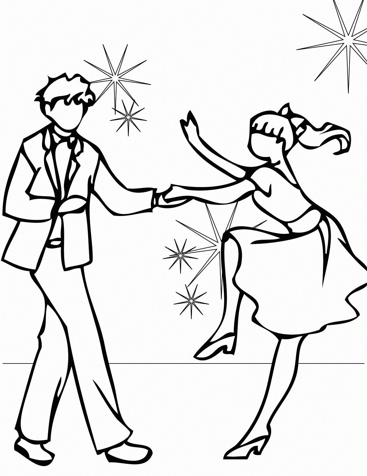 Dance Printable Coloring Pages