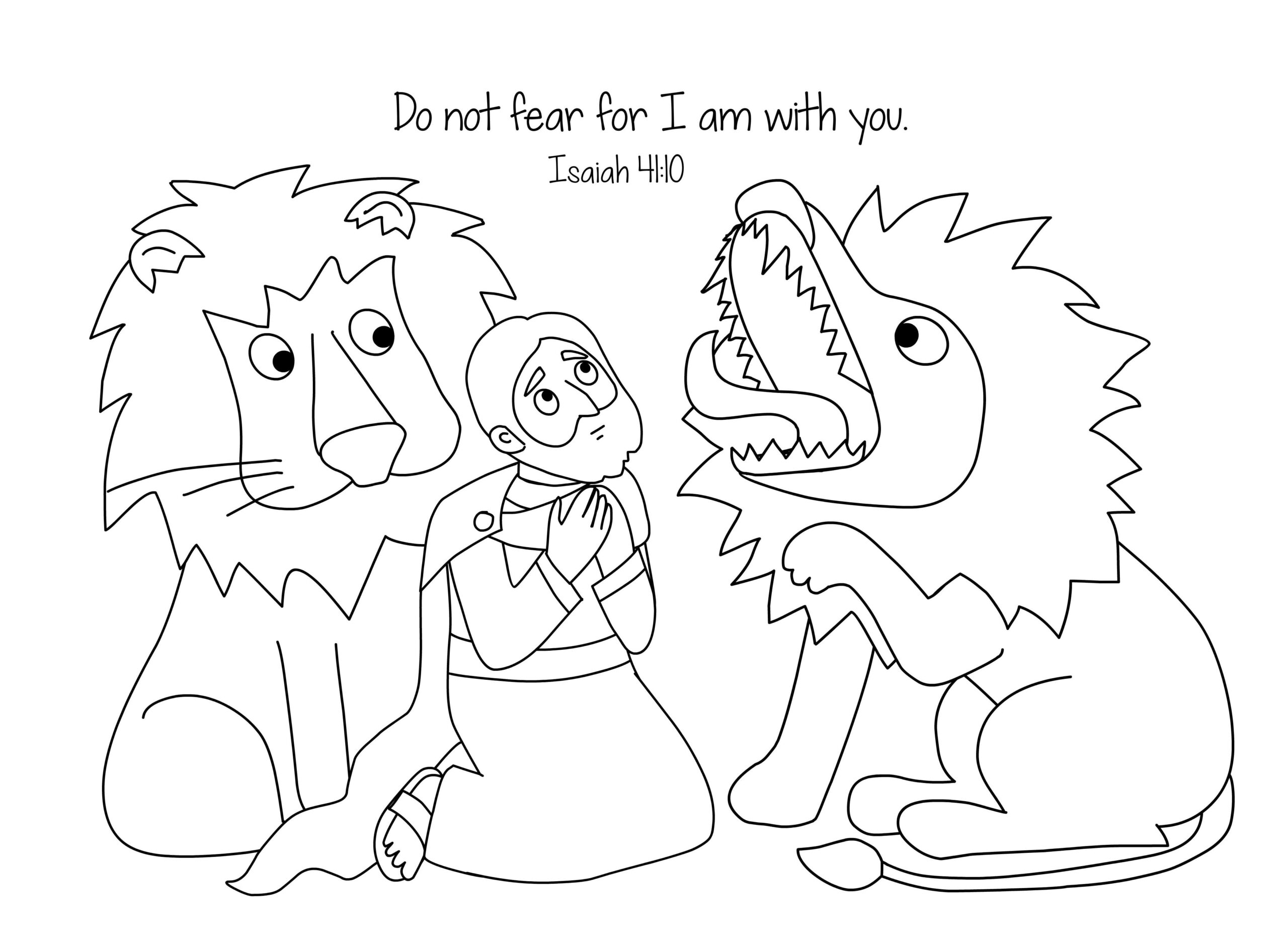 Daniel And The Lions Den Coloring Pages Free At GetColorings Free Printable Colorings