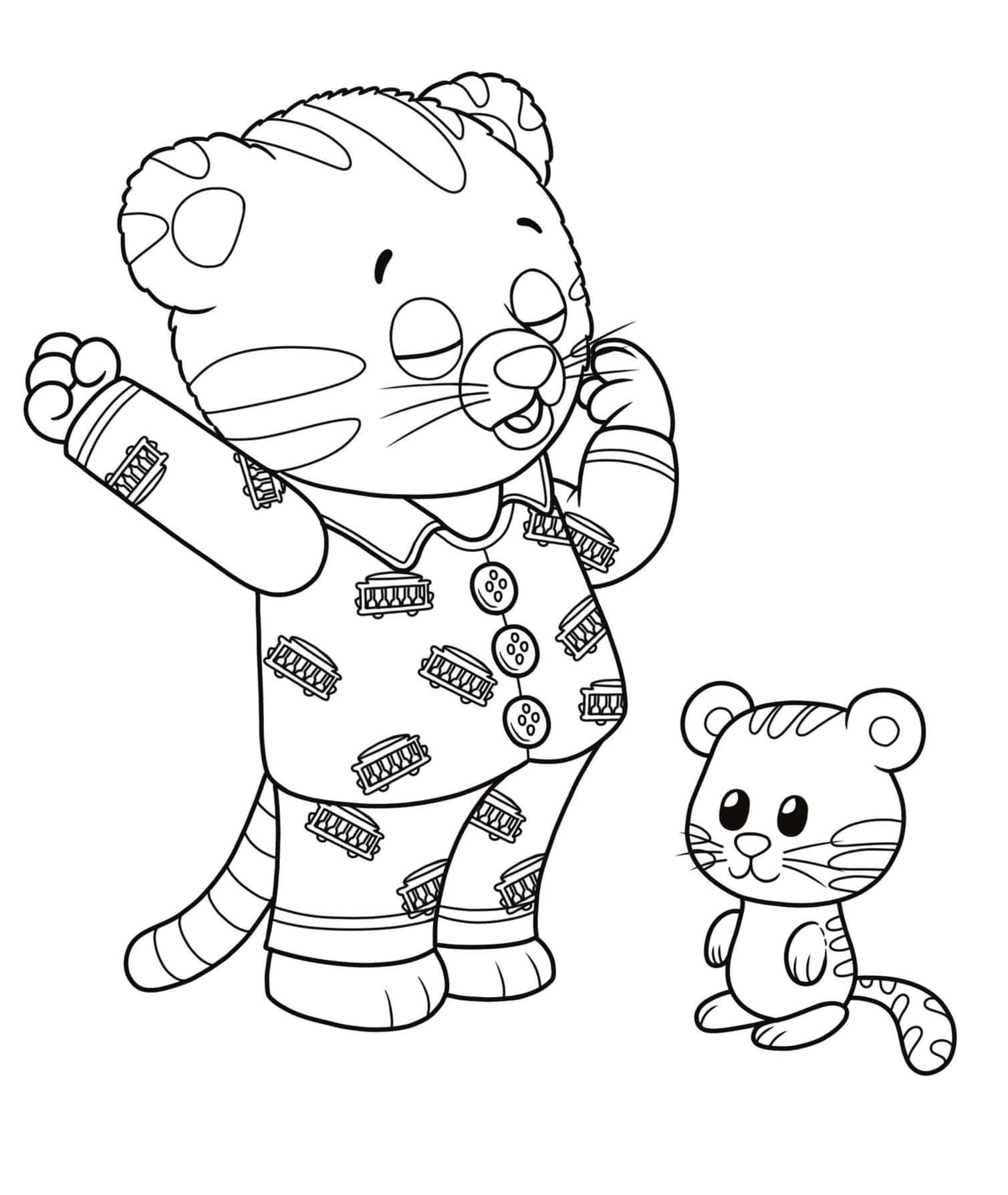 Daniel Tiger Coloring Pages Free Printable Mejikuhibiniu Coloring Page