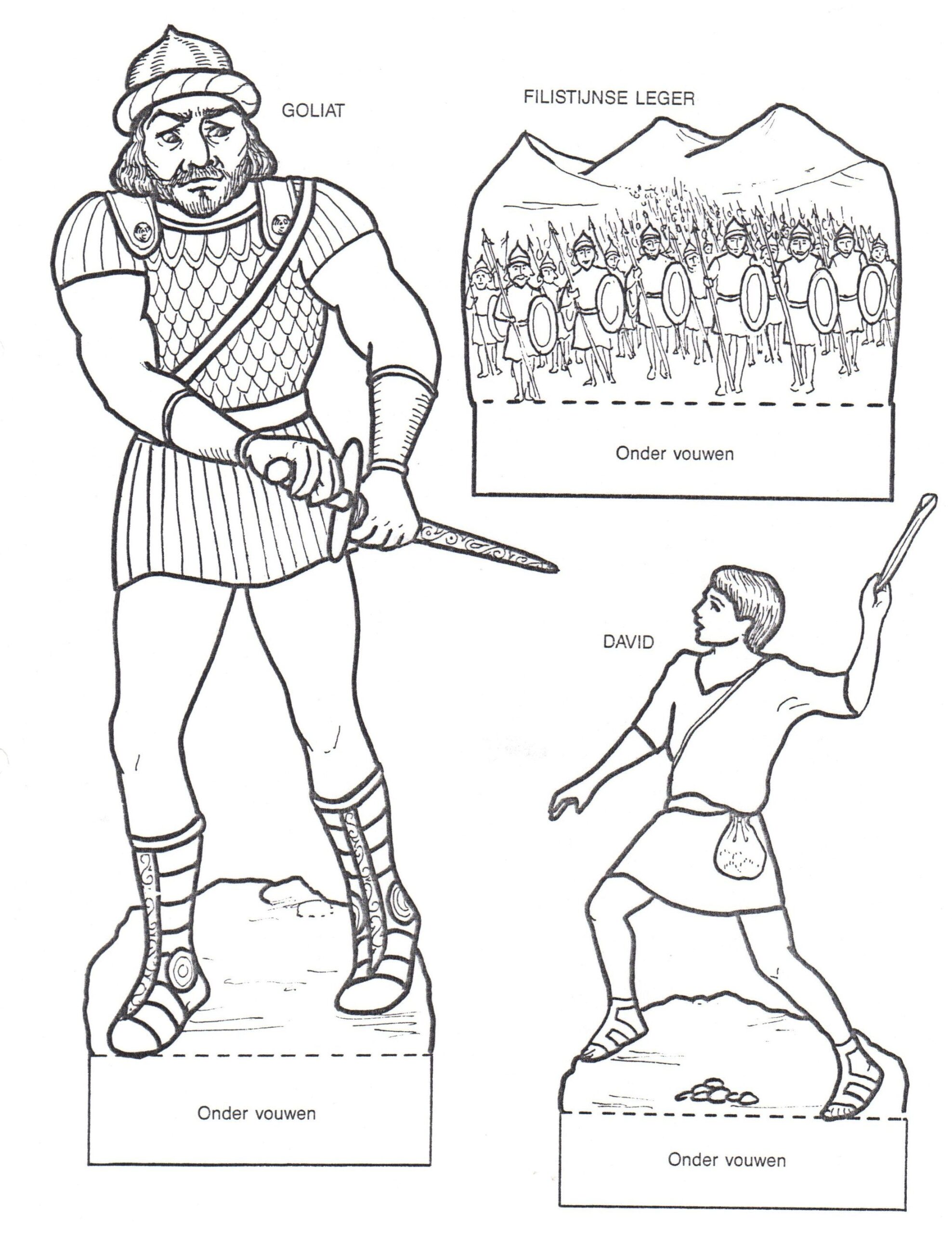 David And Goliath Coloring Pages For Preschoolers Thousand Of The Best Printable Coloring