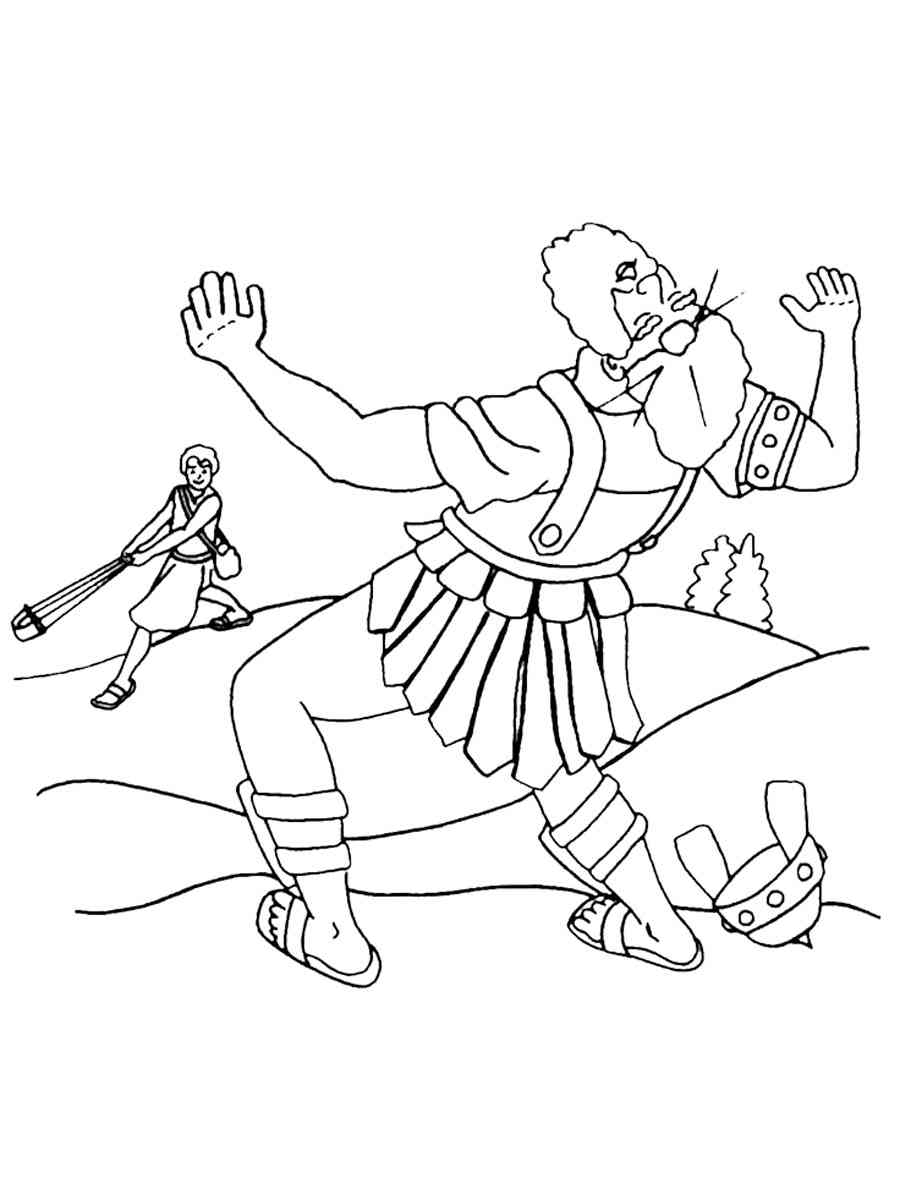 David Goliath Coloring Pages Printables