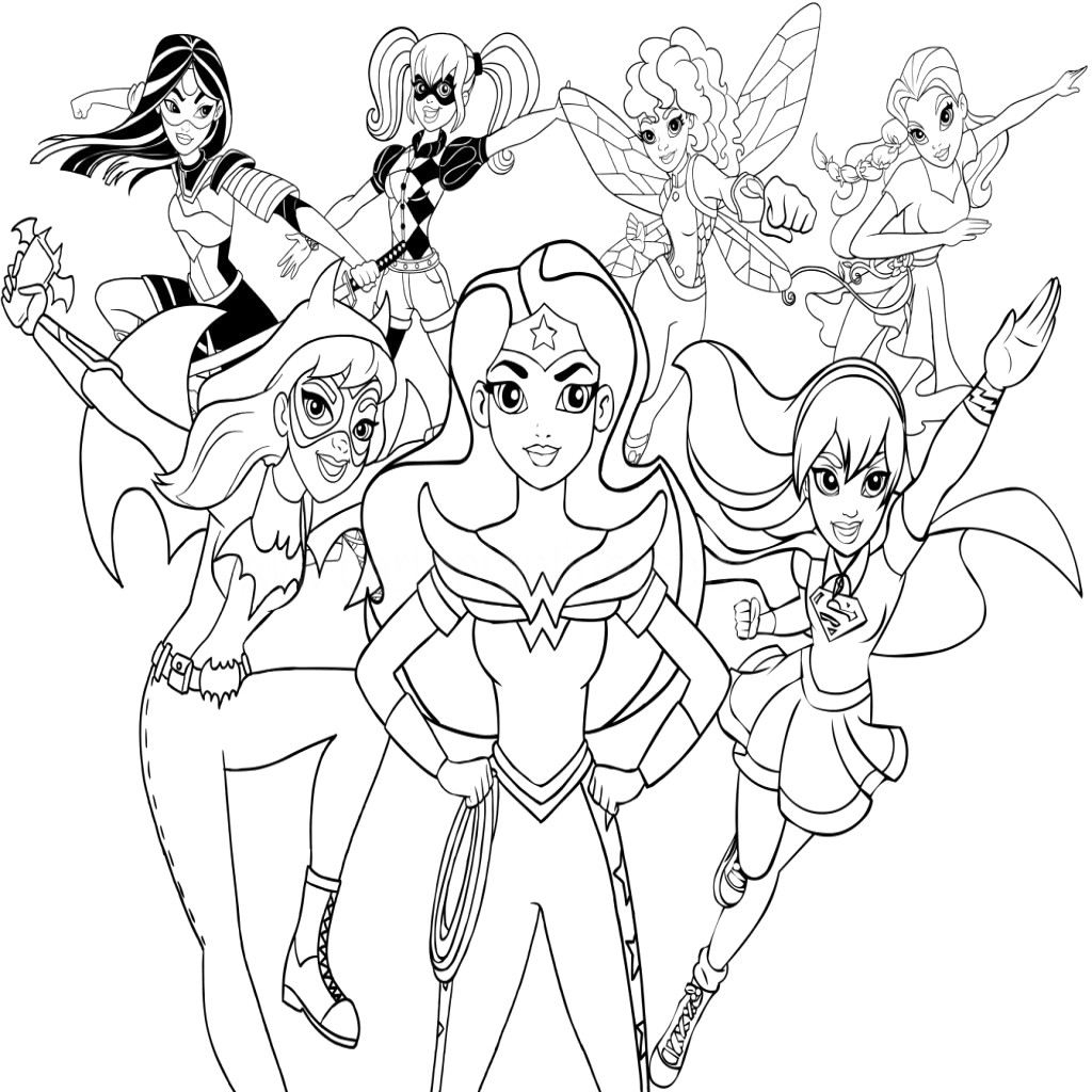 DC Superhero Girls Coloring Pages Best Coloring Pages For Kids