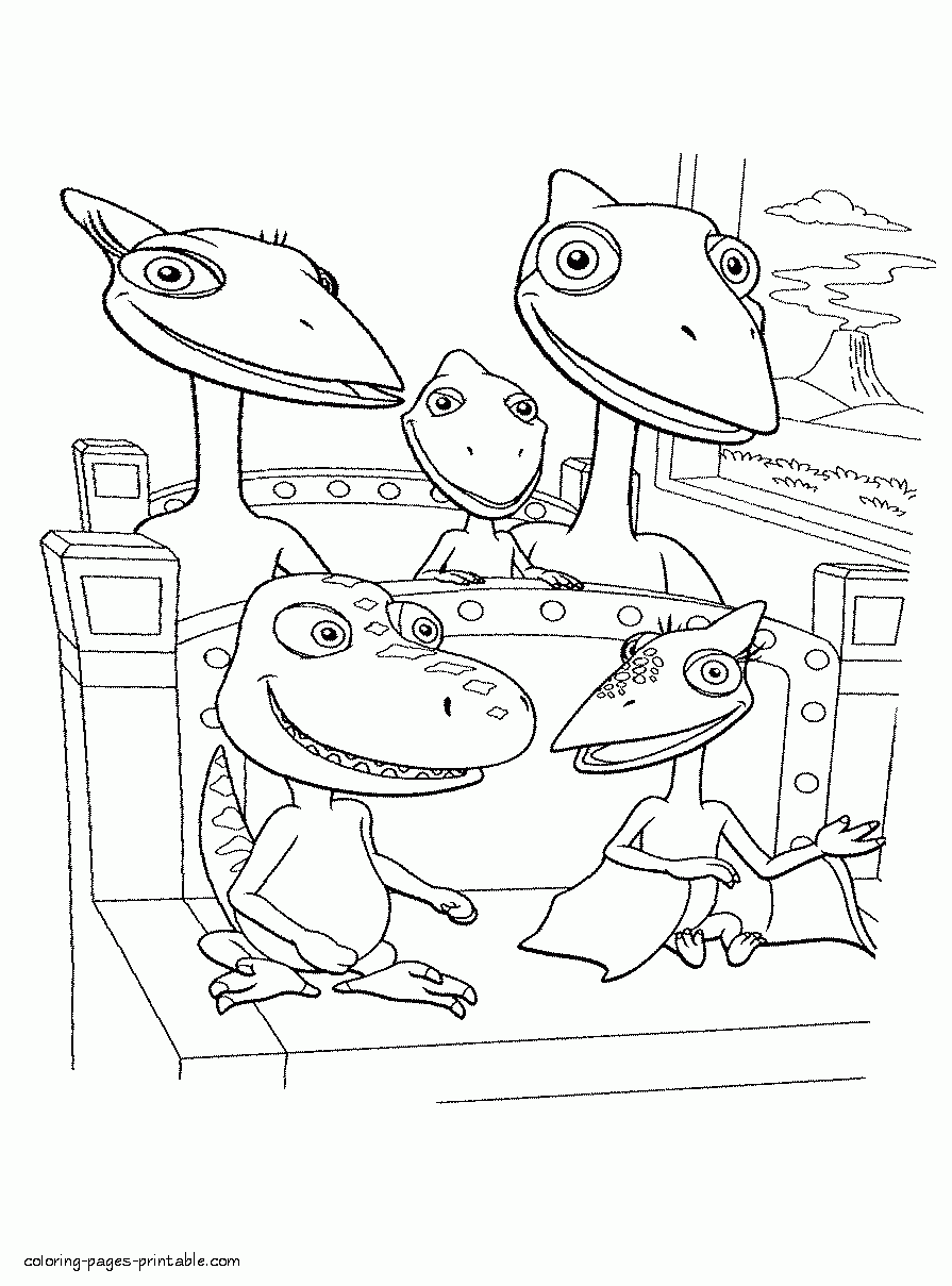 Dinosaur Train Coloring Pages Printable