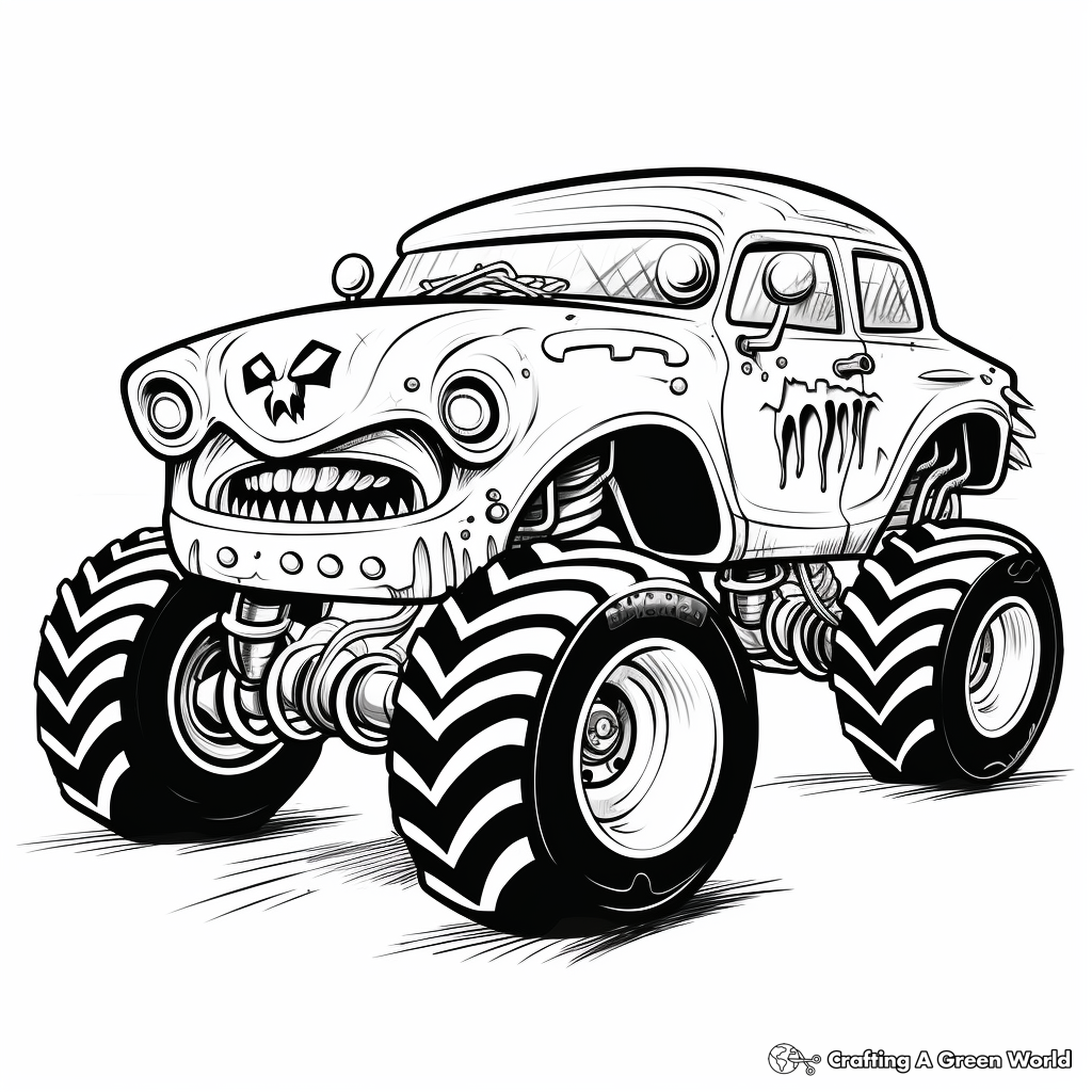 Derby Car Coloring Pages Free Printable