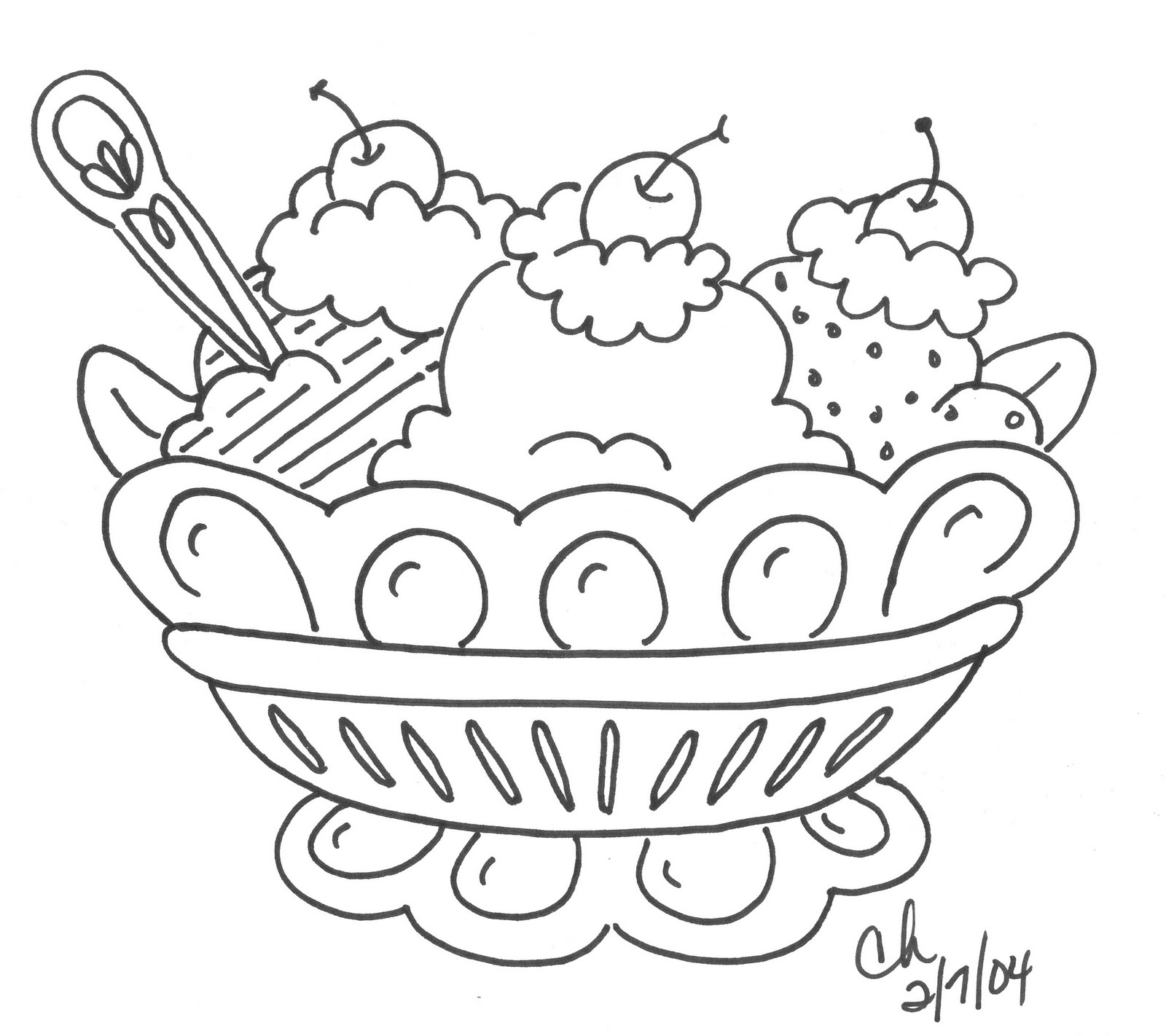 Dessert Coloring Pages To Download And Print For Free