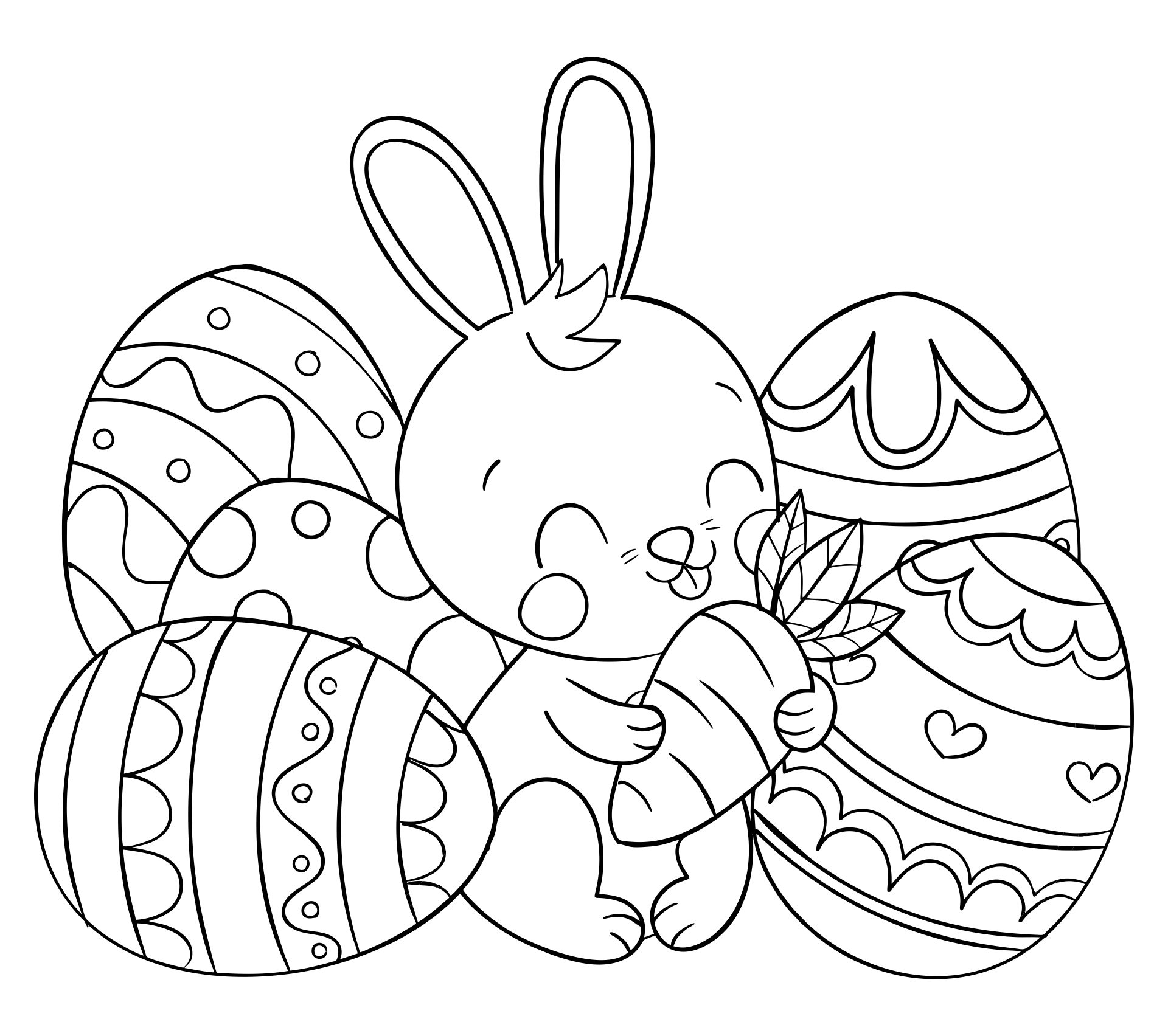 Easter Egg Coloring Page Printable