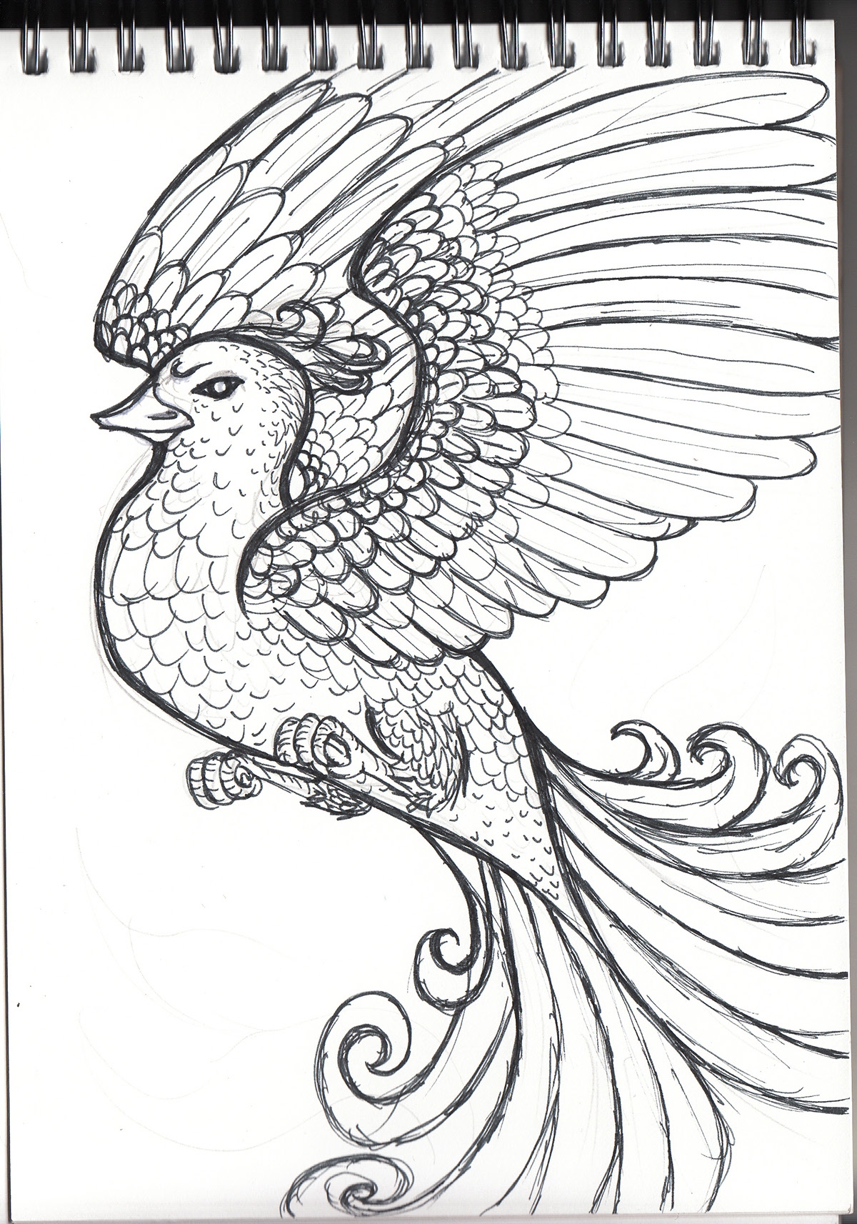 Detailed Pages Mythical Creatures Coloring Pages