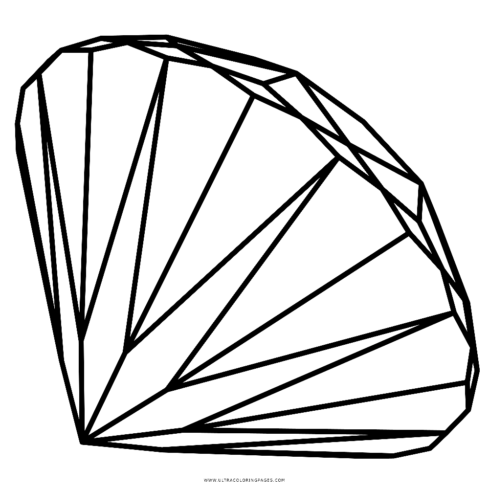 Diamond Printable Coloring Page