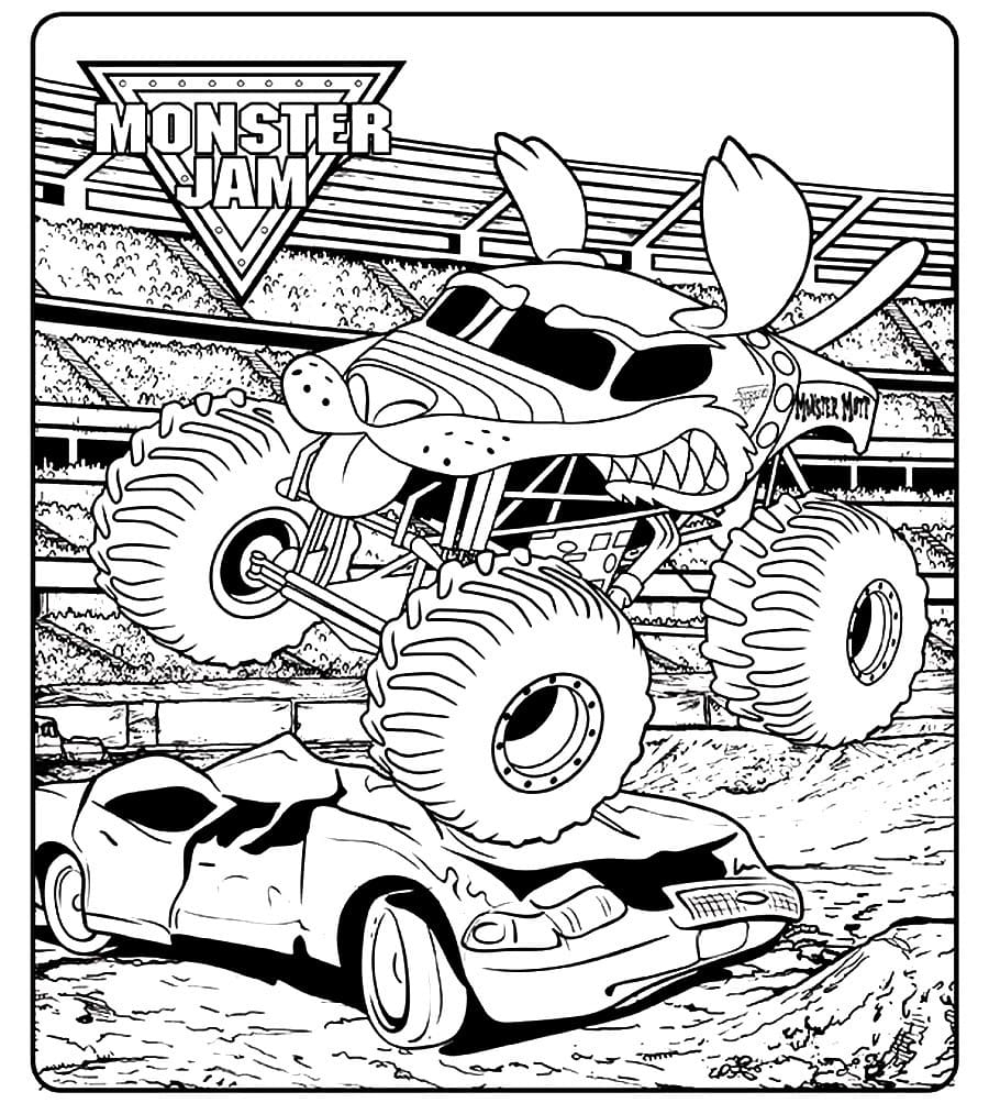 Dibujos De Monster Truck Para Colorear Imprime Gratis