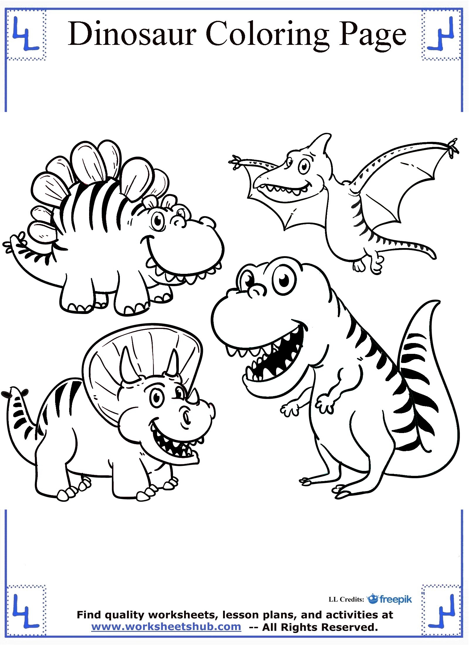 Printable Dinosaur Coloring Pages