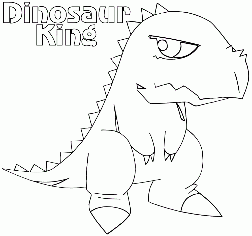 Dinosaur King Coloring Pages Educative Printable