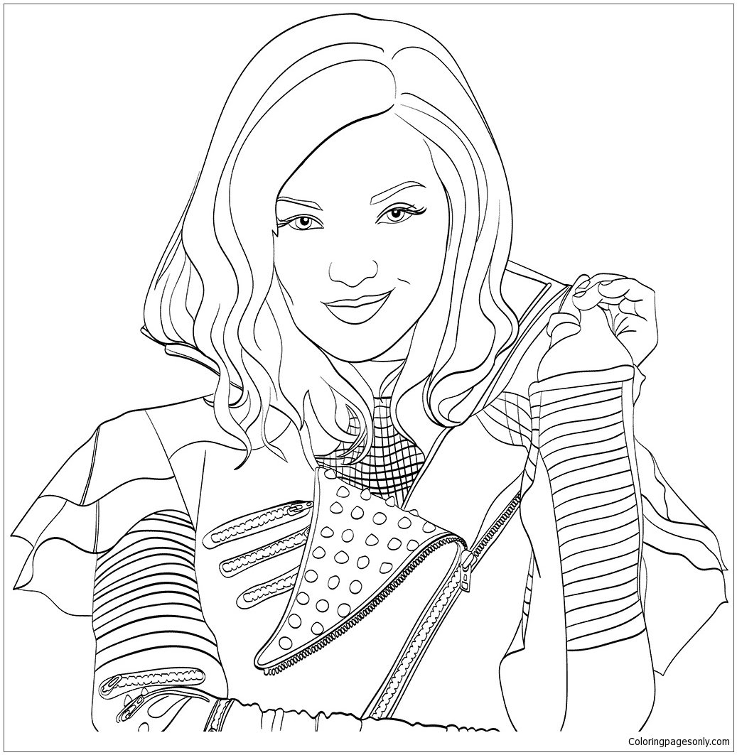 Descendants Coloring Pages Printable