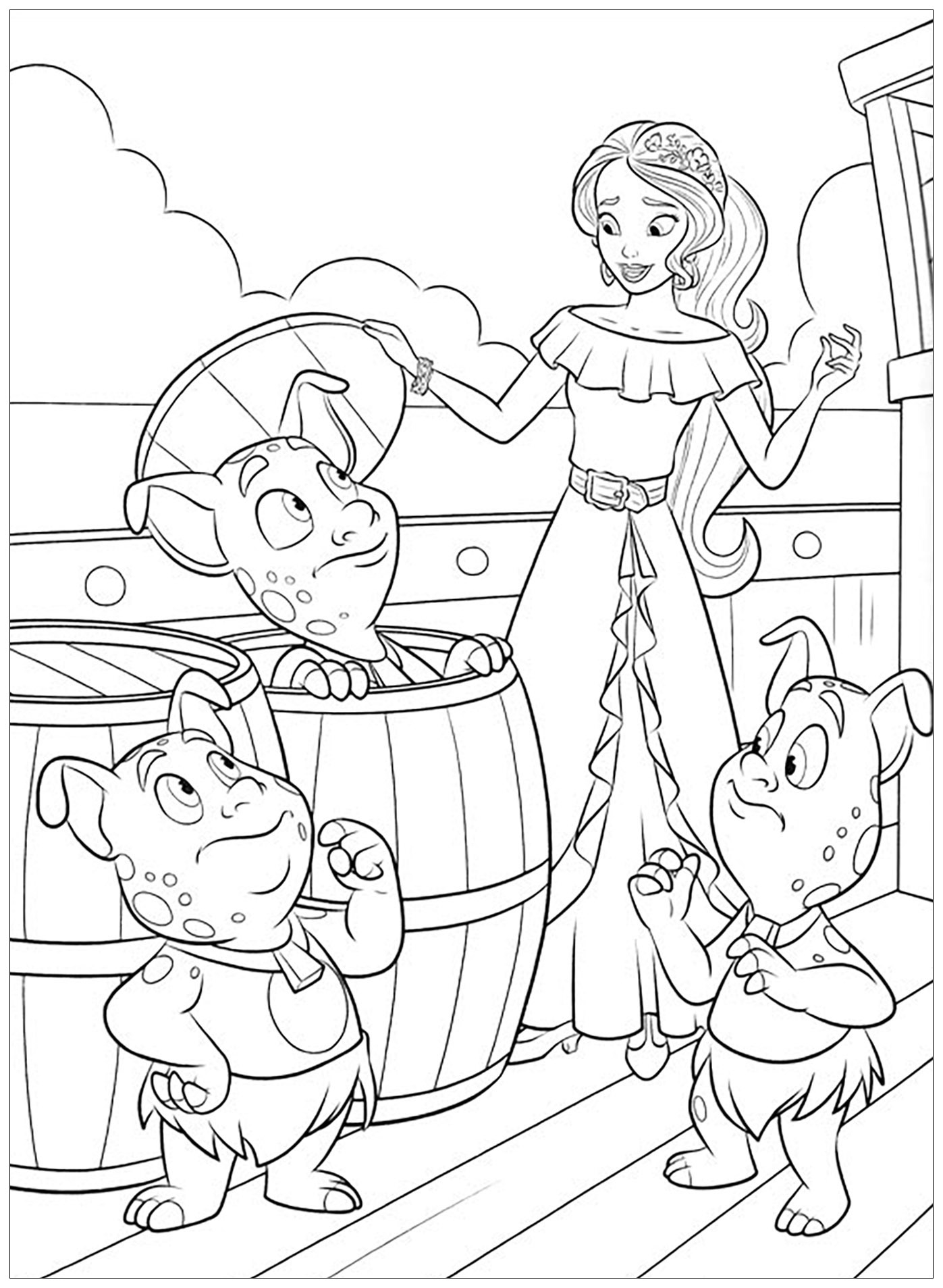 Disney Elena Of Avalor Printable Coloring Pages Book Sketch Coloring Page