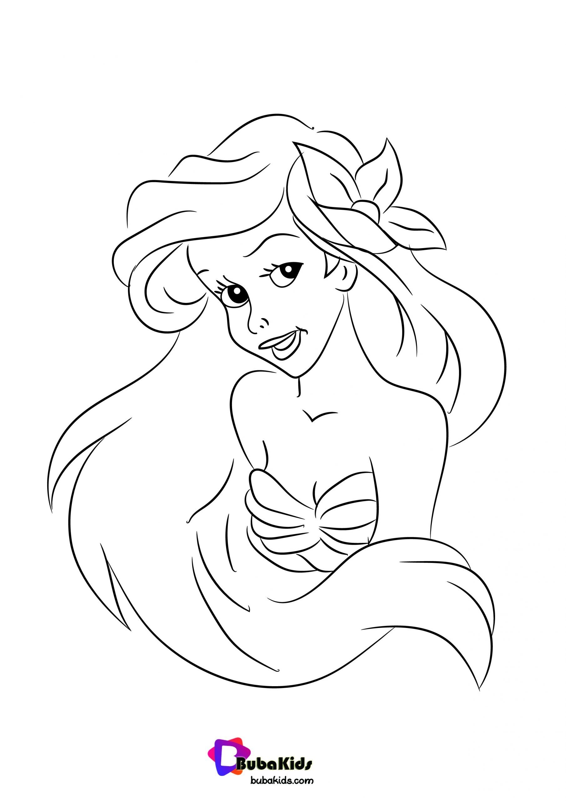 Ariel Coloring Pages Free Printable