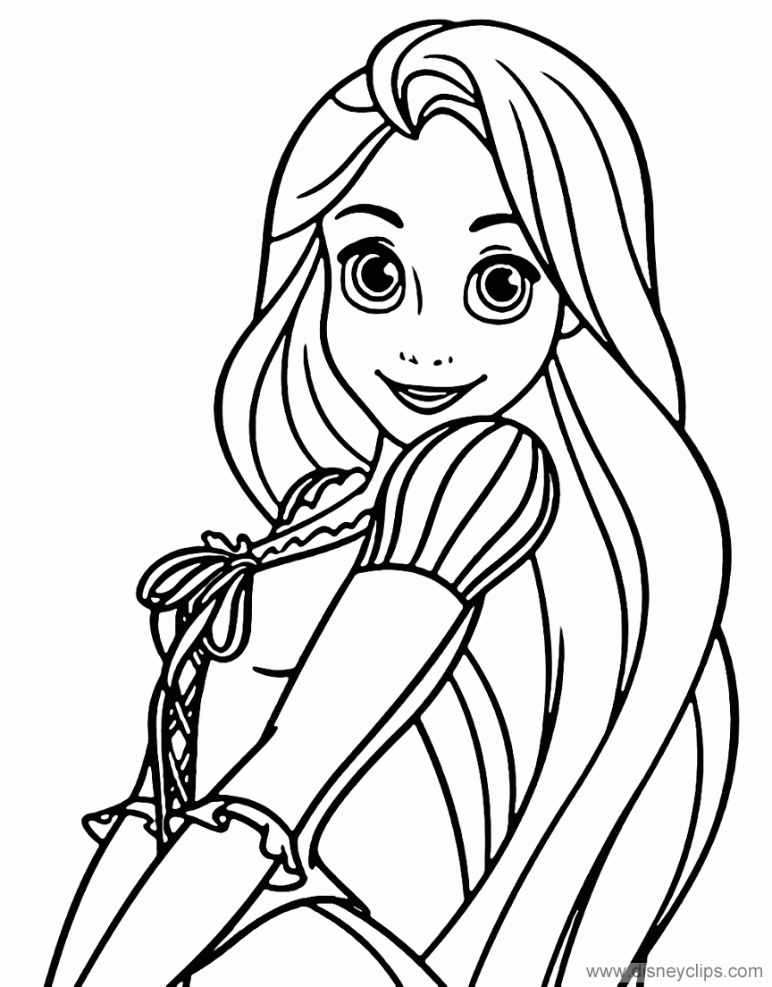 Disney S Tangled Coloring Pages Disneyclips