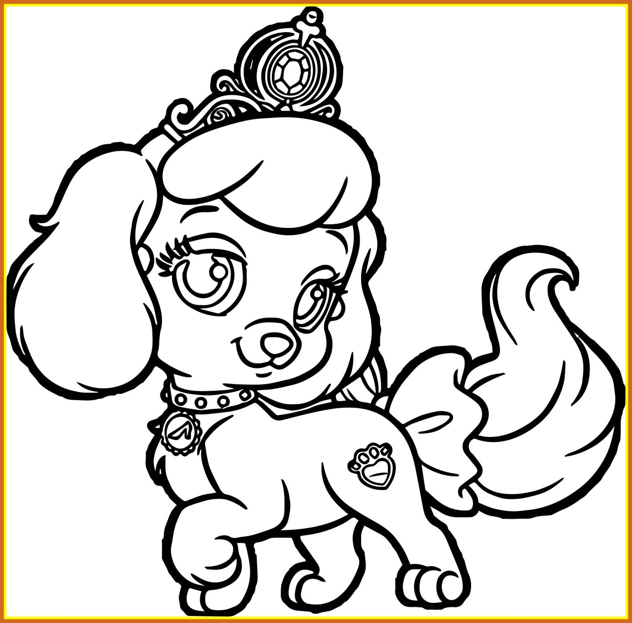Dog Paw Coloring Page At GetColorings Free Printable Colorings Pages To Print And Color