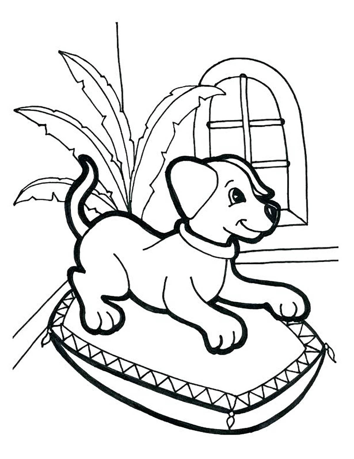Dog Printable Coloring Pages