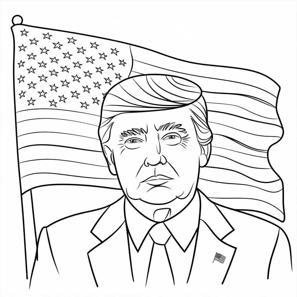 Donald Trump Coloring Pages ColoringLib